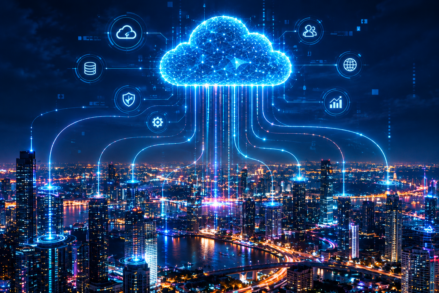 Cloud platform connecting enterprise and city-scale infrastructure
