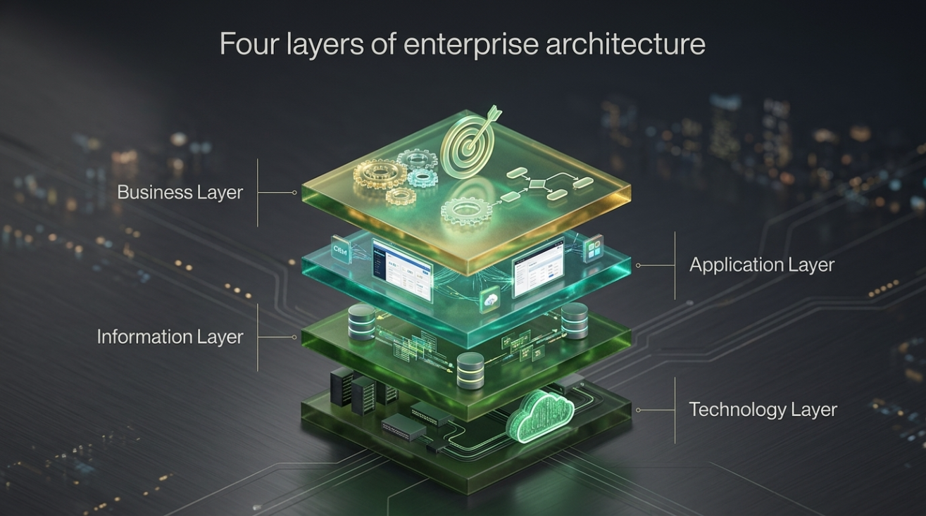 Enterprise architecture layers and platforms