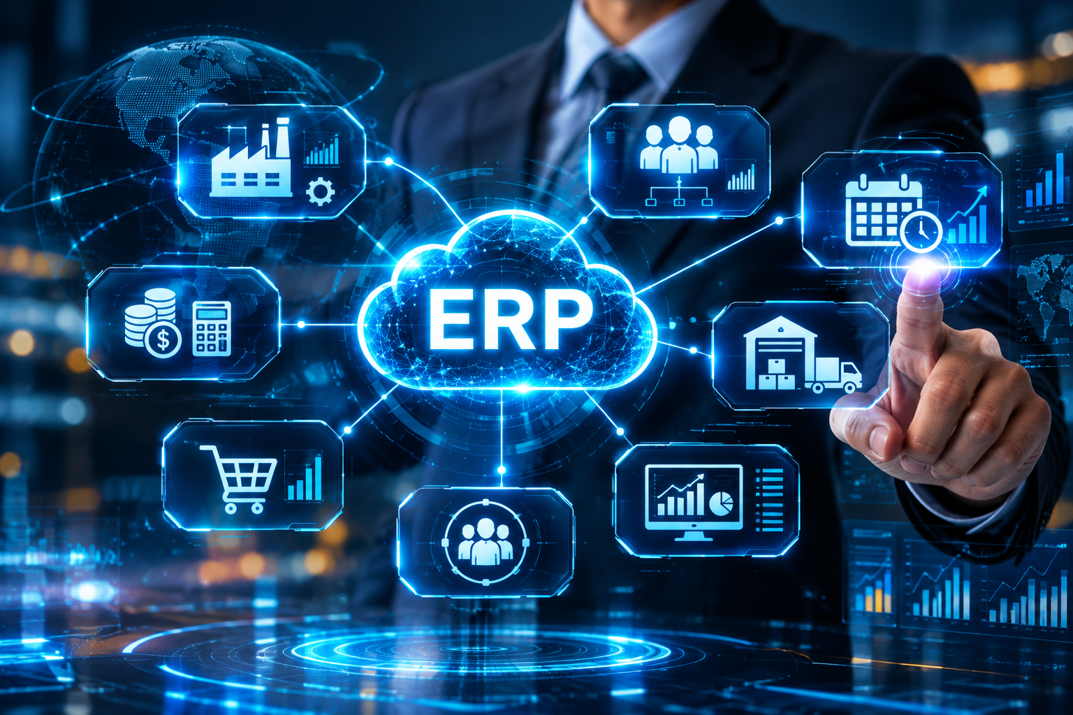 Connected supply chain and ERP operations