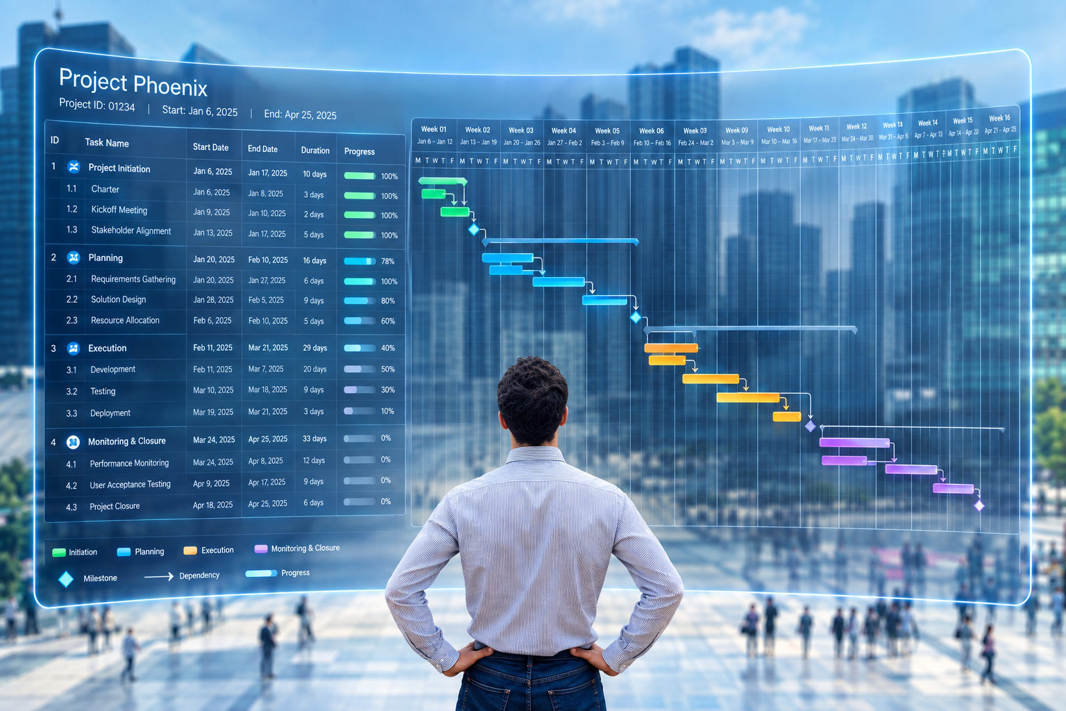 Enterprise project planning and delivery oversight